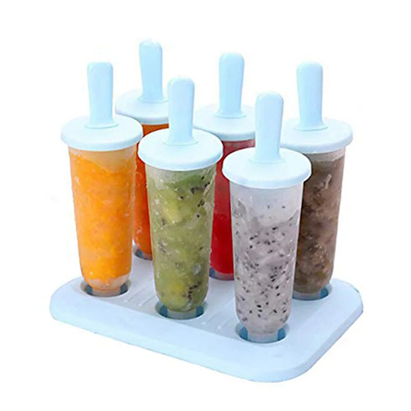 Popsicle Is Cream Mould Gør-det-selv Is Pop Forme med pind Genanvendelig Plastik Is Pop Terning Maker