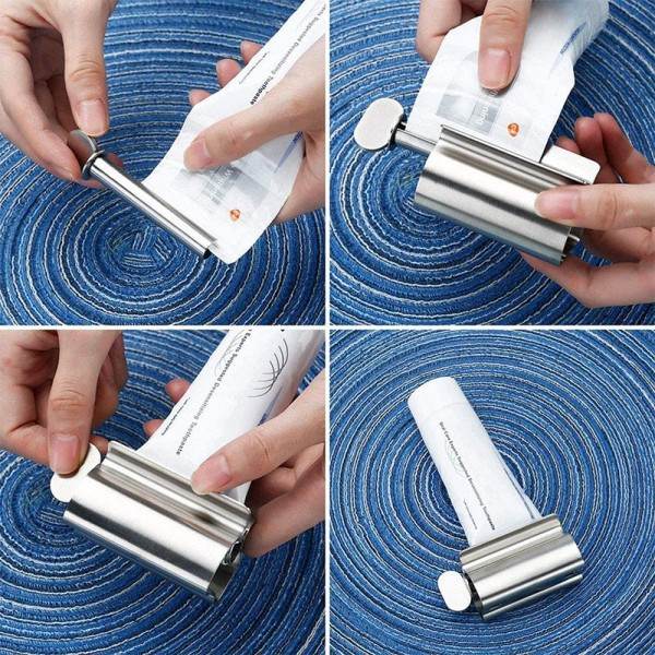 Rullande Tandkräm Squeezer Tube Dispenser Hållare Multifunktionell Ansiktsrengöring Squeezer