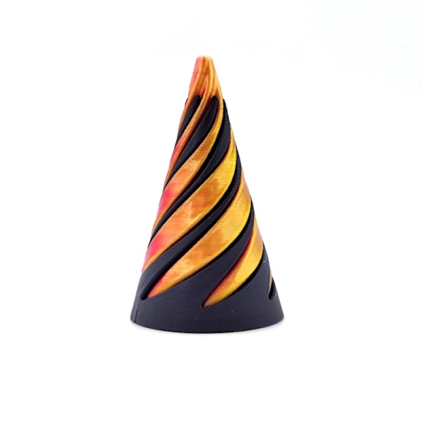 3D trykt spiral kegle legetøj umuligt pyramide gennemløb skulptur gennemgang pyramide fidget legetøj