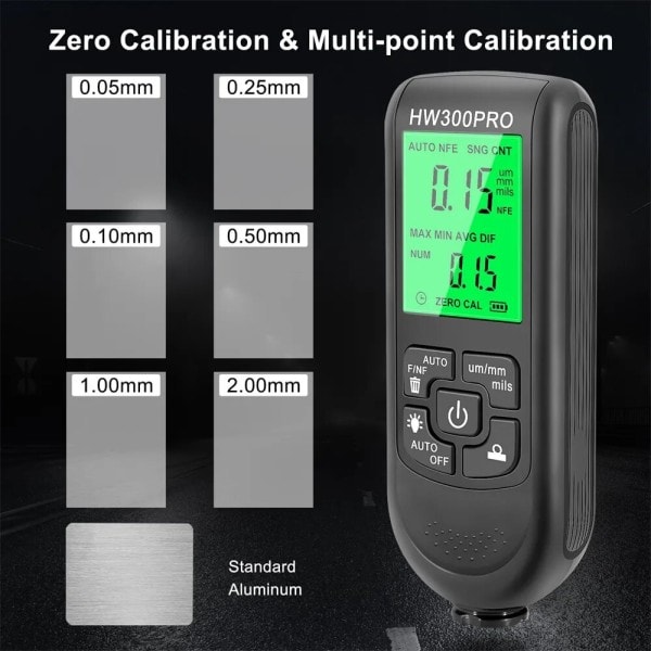 Elektroplade metal coating tykkelse tester  sonde bil maling coating tykkelse måler