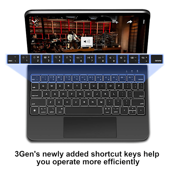 Magic tangentbord för iPad Air 6 2024 13 tum fodral