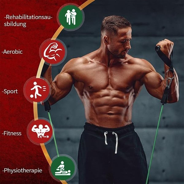 Motstånd Band Motion Fitness Band Träning Ut Styrka Träning Utrustning Träningspass Band Set
