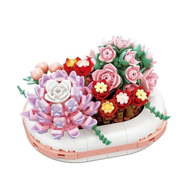 Noctilucent Potte Planter Sukkulenter Bonsai Tre Gards Romantic Bygning Klosser Modell Klosser