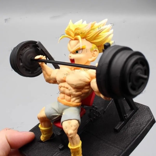 Fitness Muskel Trunks Hansker Sønn Gohan hantel GK Action Figur Modell Leketøy