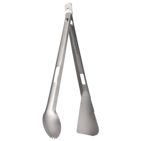 Titanium Multi Tong Spork Skovel Spatula Alt-i-én Utensil Bærbar Camping Madlavning Servise