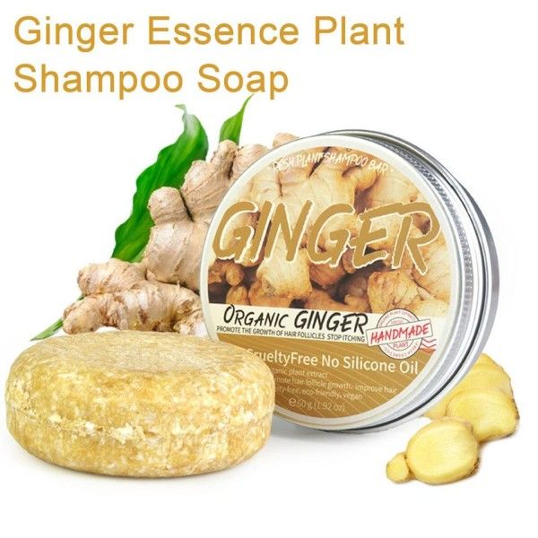 Inkivääri Polygonum saippua hiusten kasvu shampoo saippua kylmä käsitelty saippua hius shampoo