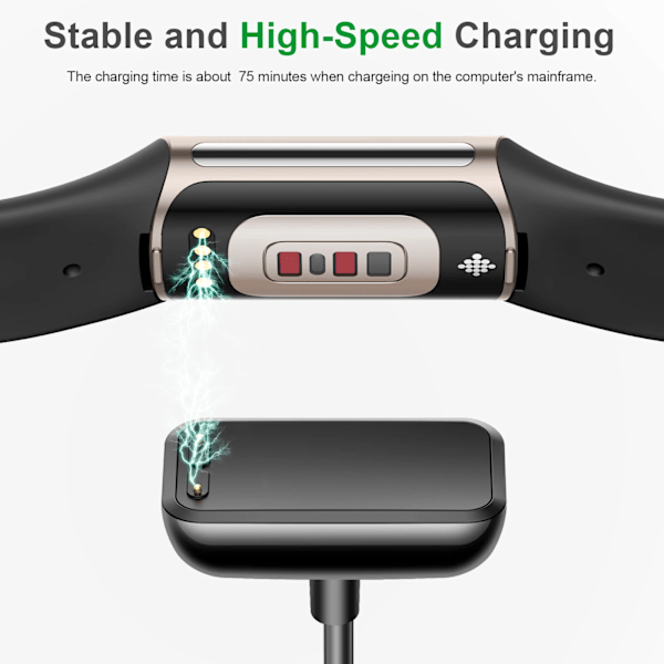 100 cm USB lader For Fitbit Charge 5 Lade kabel