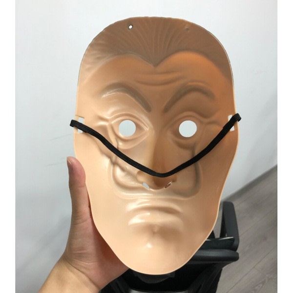 Salvador Dali naamio Cosplay Money Heist Muovi naamiot Halloween juhlat asu rekvisiitta