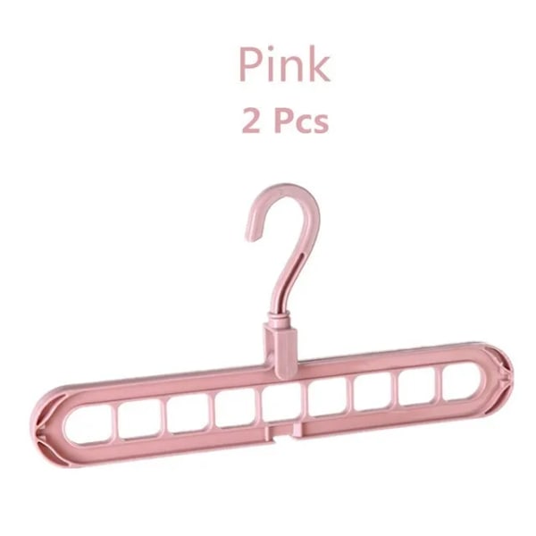 2 stykker Multifunktion Plast Garderobe Arrangør Tøj Rack