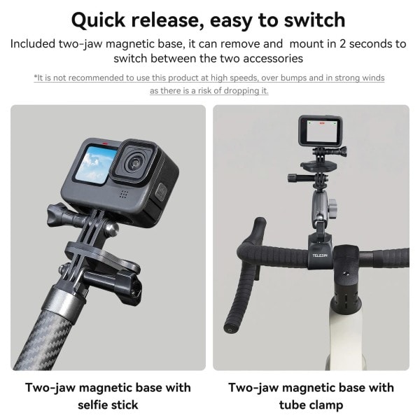 Magnetisk Action Kamera Quick Release Bracket Gopro Tillbehör Release Bracket for GoPro Hero