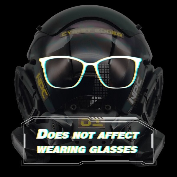 Cyberpunk Mask Rollespill Cosplay Robocop of the Future Futuristic Cool Standard Modell Science Fiction for Halloween Party