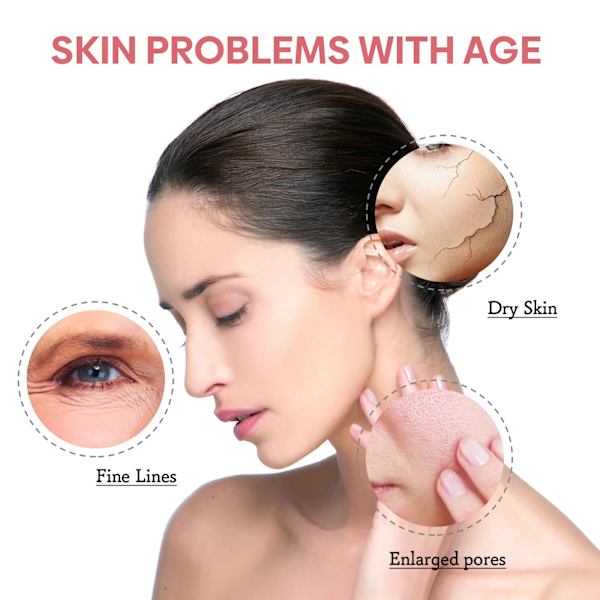 5 In 1 Ansigtsbehandling Serum Fade Fine Linjer Opstrammende Skin Shrink Porer Fugtgivende Ansigt Serum