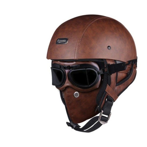 Half Face Vintage Moottoripyörä kypärä Retro Saksa Kask