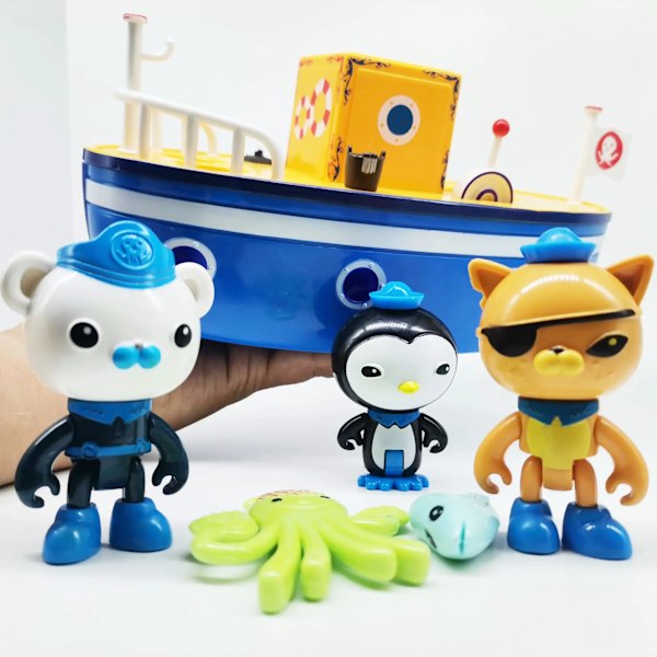 Action Siffror bad leksaker Barnacles Peso GUP Bad Båt Leksak Flyta På Vattnet leksak för barn