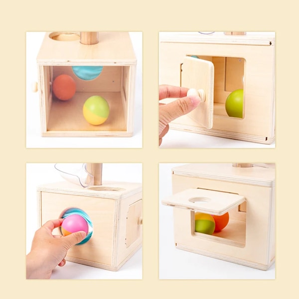 Montessori Leker Baby Tidlig Utdanning Puslespill Roterende Spor