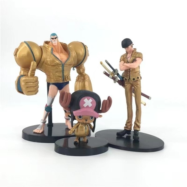 One Piece 9pcs/set 9-23CM Luffy Golden City Theater Edition Tony Tony Chopper Zoro Nami Action Figures