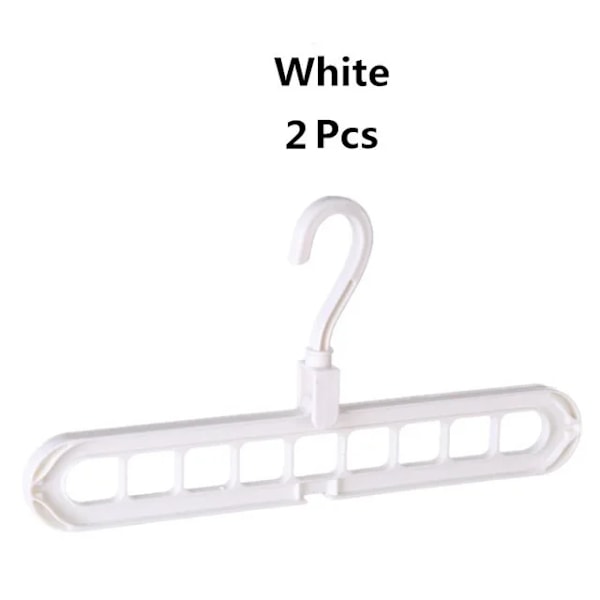 2 stykker Multifunktion Plast Garderobe Arrangør Tøj Rack