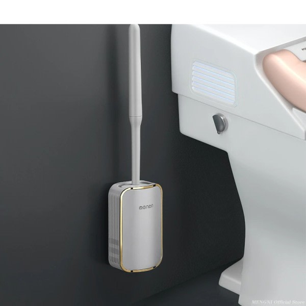 Toilet Børste Badeværelse Vægmontering Hurtig Dræning Rent Værktøj