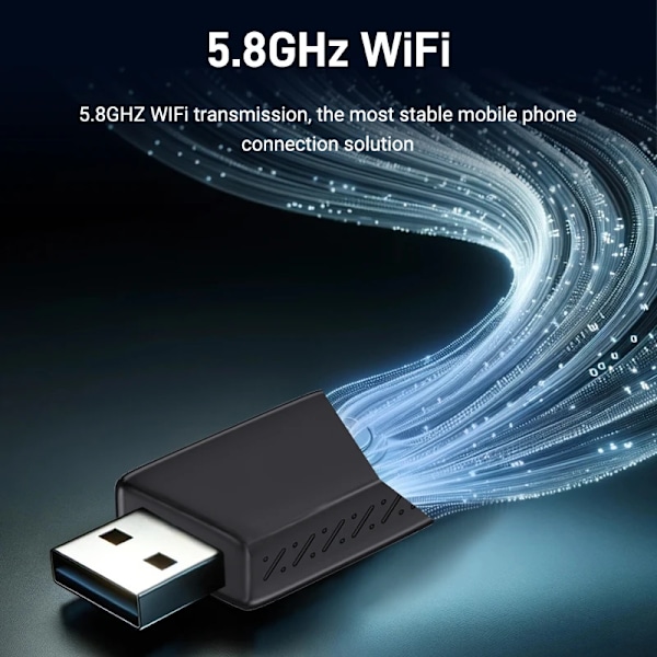 Kabelansluten till Wireless CarPlay 2 in1 Mini Adapter Android Auto Smart Box Plug and Play