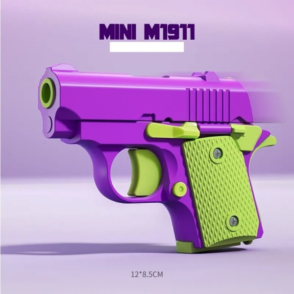 Mini 1911 Børn'S Toy Gun 3D Printing Fidget Legetøj For Børn Voksne Stress Aflastning Legetøj
