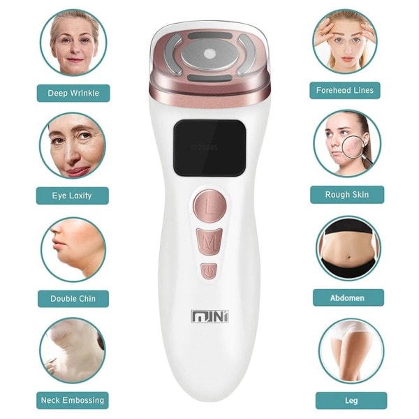 Mini HIFU Maskine Ultralyd Maskine RF Fadiofrecuencia EMS Mikrostrøm Lift Firm Opstramning Hud Rynke Hudpleje