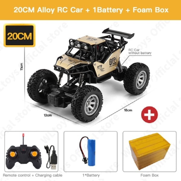 RC Bil Med LED Ljus Radio Fjärrkontroll Bilar Buggy Off-Road Kontroll Lastbilar Leksaker för Barn
