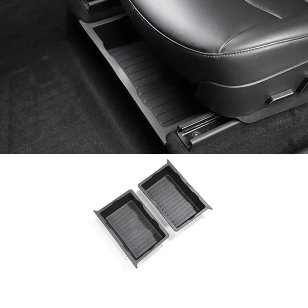 2 stycken Under Säte Förvaring Låda För Tesla Modell Y Center Konsoll Arrangör Binar  B Motor Fordon Intag Skorg Fick