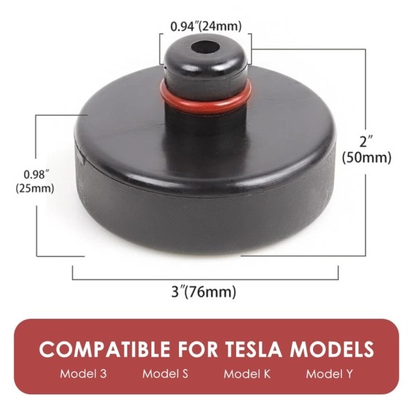 Til Tesla Silicone Jack Lift Pad Point Adapter