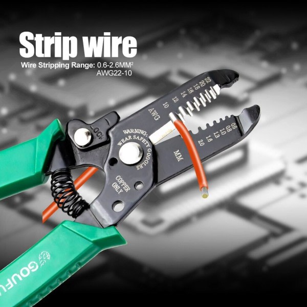 Tråd avdragare arbete sparande tång skalare tråd avskärare fiber optik kabel plockning tång hand verktyg flerverktyg för elektriker