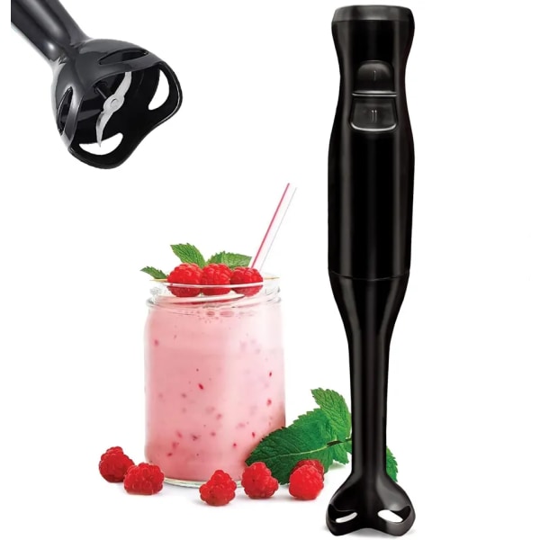 Elektrisk Immersjon Hånd Blender Mixer Choper Ice Crushing 2-Speed Control One Hand Mixer
