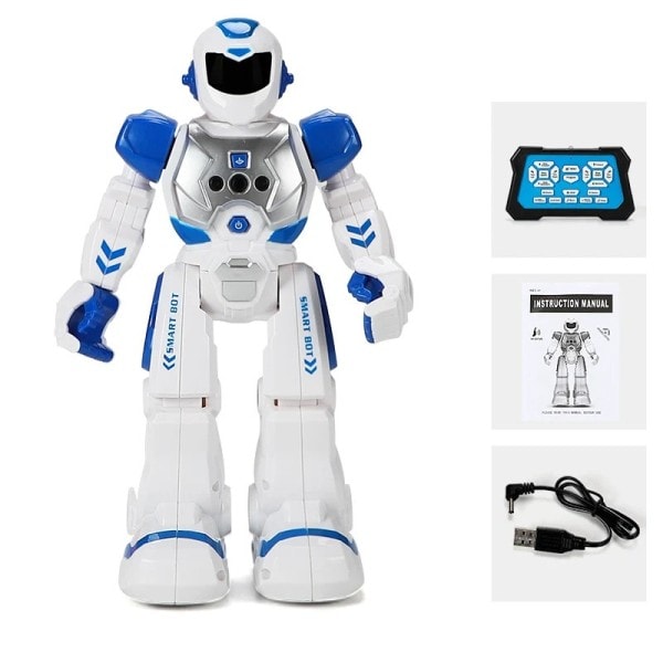 Bästa kvalitet Mekanisk Strids Polis Tidig Utbildning Intelligent Robot Elektrisk Sång Infraröd Sensor Barn's Fjärrkontroll Leksaker