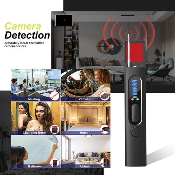 Fuld Range Kamera Skjult Finder Anti Spy Bug Listening Enhed GPS Tracker RF Trådløs Signal Scanner