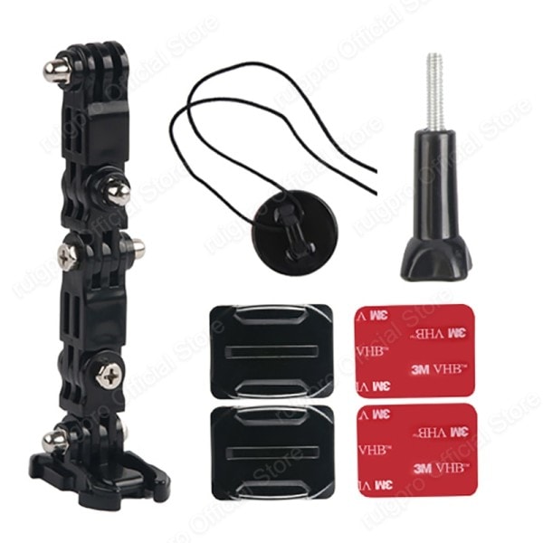Hjälm rem fäste för Gopro Hero11 10 9 8 7 6 5 4 3 motorcykel Yi osmo Action Sport kamera fäste