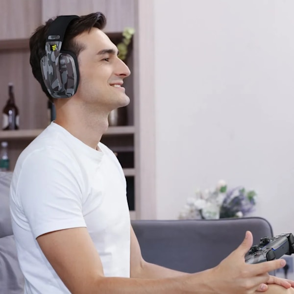 2,4 GHz trådløst gamingheadset med mikrofon til PS5 PS4 PC Mac
