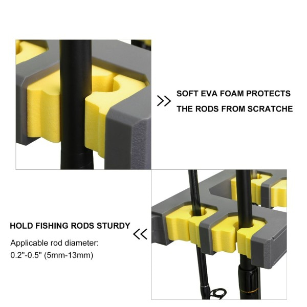 Fiske Stang Holdere Vertikal Vegg Stang Rack Store