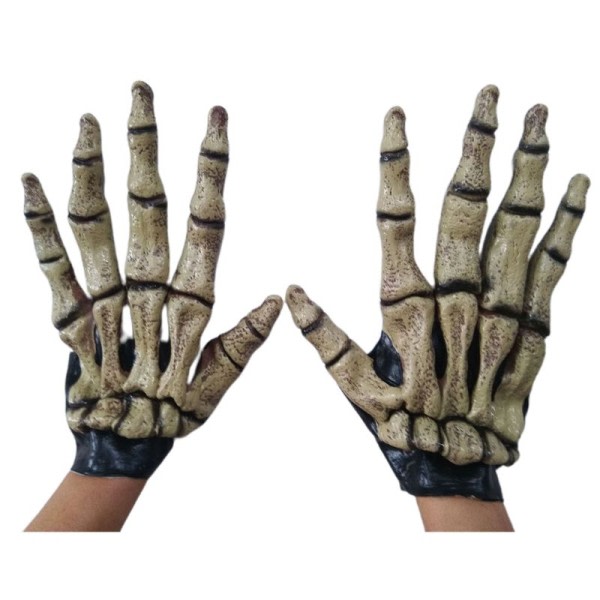 Unisex Gothic Punk Halloween Dragon Claw Hansker Metal Pitted Long Finger Nail Faux Leather Vetter Cosplay Kostume