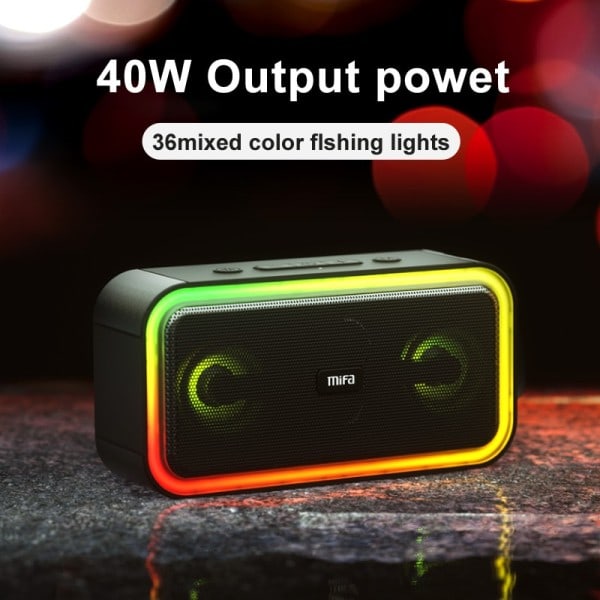 F60 40W Utgång Ström Bluetooth Högtalare med Klass D Förstärkare Utmärkt Bas Prestanda Hifi högtalare