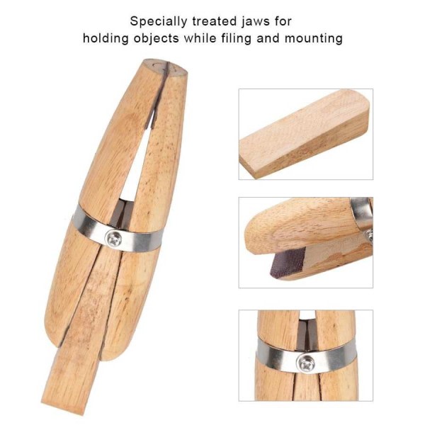 Træ ring klemme smykke holder smykker fremstilling hånd værktøj