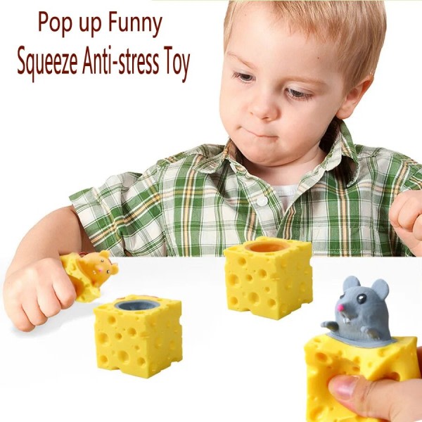 Flere Typer Pop Up FunnySqueeze Antistress Leketøy Skjul og Søk Figurer Stress Lettelse Fidget Leker