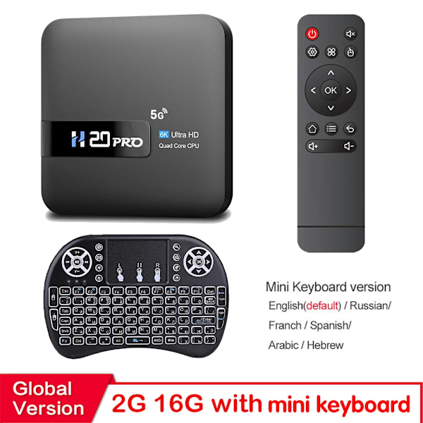 Smart Android TV Box Android 10.0 16GB 2.4&5G WIFI 4K Media Player TV Box