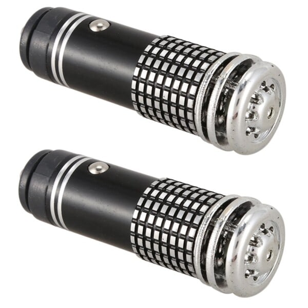 2X Mini Auto Bil Generator Luft renare Renare Filter Jonisator Syre Svart