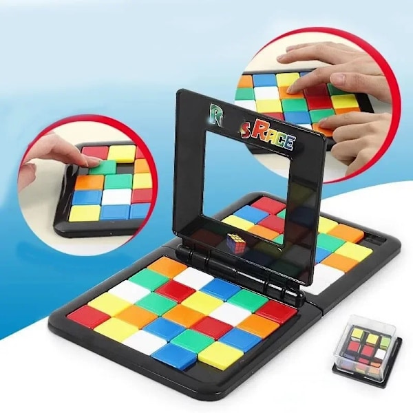 Barn Farge Slag Square Race Spill Foreldre-Barn Square Desktop Puslespill Læring Pedagogiske Leker