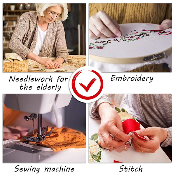 10 stykker Enkel Automatisk Nål Tråder Eldre Guide Håndarbeid Tilbehør