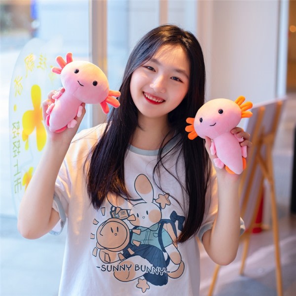 Tecknad Plysch Axolotl Plysch leksak Kawaii Djur Axolotl Plushie Figur docka leksak