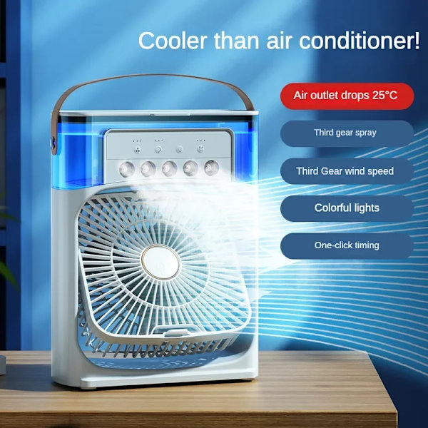 Bedste kvalitet Bærbar Fugter  Blæser Air Conditioner Husholdning Lille Luft køler Hydrokøling Bærbar Luft Justering