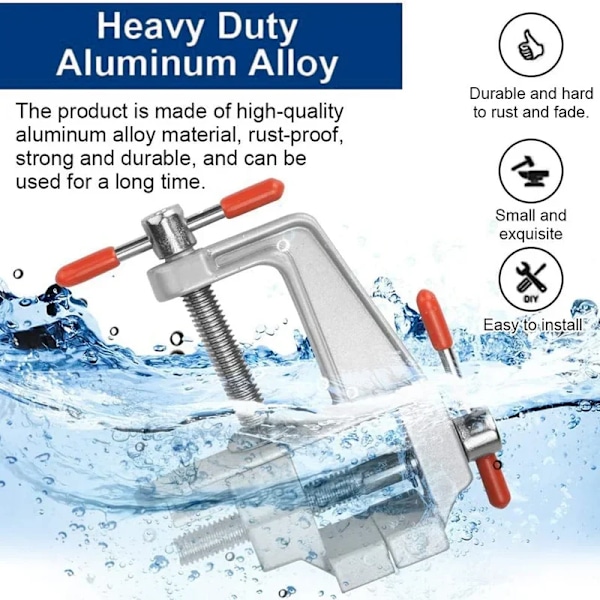 Mini Bänk Skrut Muliti-Funcational 3,5& quot Aluminium Miniatyr Små Juvelerare Hobby Klämma