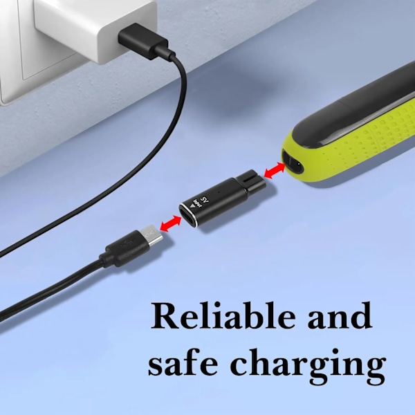 5V Type-C Shaver Adapter Lader Konverter Kompatibel med Philips One Blade