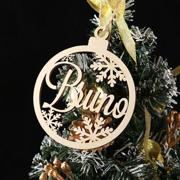 Anpassad jul träd kulor jul träd dekor personlig prydnad
