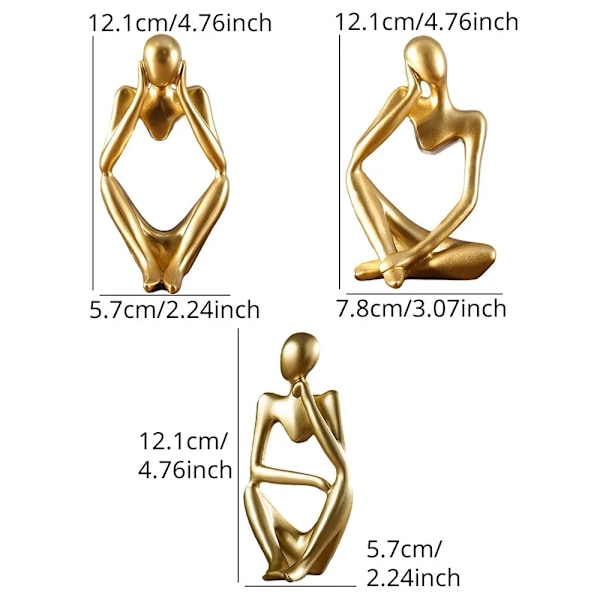 Nordisk Lätt Lyx Stil Abstrakt Figur Hem Dekoration Ornament Mini Format Hantverk