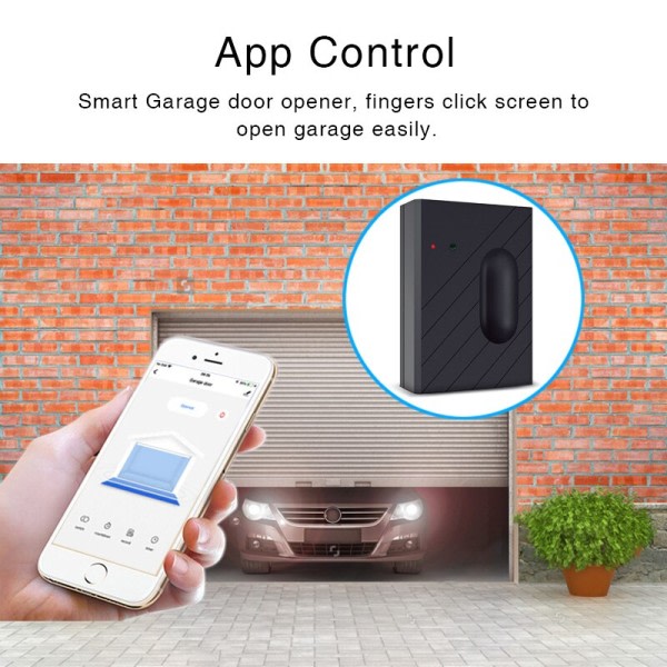 Smart WiFi Garage Dør åbner Fjernbetjening Tuya Smart Life App Control Work with Alexa Google No Hub f033 | Fyndiq